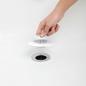 Preview: flex drain/hair catcher white by umbra 023464-660 badewannenstöpsel und haarsieb