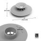 Preview: flex drain/hair catcher grey by umbra 023464-918 badewannenstöpsel und haarsieb