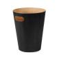 Preview: woodrow can black  / natur papierkorb mülleimer by umbra 082780-045