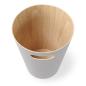 Preview: woodrow can grau schieferblau / natur papierkorb mülleimer by umbra 082780-1050