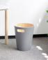 Preview: woodrow can grau schieferblau / natur papierkorb mülleimer by umbra 082780-1050