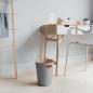 Preview: woodrow can grau schieferblau / natur papierkorb mülleimer by umbra 082780-1050