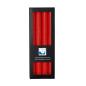 Preview: stabkerze rot 22x250mm kerzenfarm hahn 4er Set 100% pflanzliches stearin