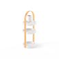 Preview: bellwood cosmetic organizer 3 etagen by umbra white natural 1015098-668