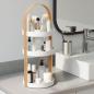 Preview: bellwood cosmetic organizer 3 etagen by umbra white natural 1015098-668
