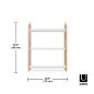 Preview: umbra bellwood regal standregal white natural aus bugholz 1016838-668