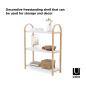 Preview: umbra bellwood regal standregal white natural aus bugholz 1016838-668