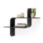 Preview: shelf montage wandregal schweberegal aus bugholz umbra black 1017571-040