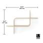 Preview: shelf montage wandregal schweberegal aus bugholz umbra natural 1017571-390