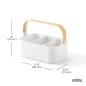 Preview: bellwood bin organizer entnehmbare trennwänden umbra white natural 1019941-668