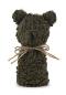Preview: eierwärmer teddybär grün aus kunstfell höhe ca 13 cm by baden 1189003