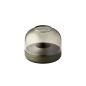 Preview: kooduu glow 08 green hochwertiges aluminium designer Windlicht mit rauchglas