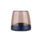 Preview: kooduu glow 10 cobalt blue hochwertiges aluminium designer Windlicht m rauchglas