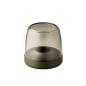 Preview: kooduu glow 10 green hochwertiges aluminium designer Windlicht m rauchglas