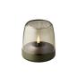 Preview: kooduu glow 10 green hochwertiges aluminium designer Windlicht m rauchglas