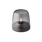 Preview: kooduu glow 10 smoked grey hochwertiges aluminium designer Windlicht m rauchglas Version 2024