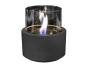 Preview: lotus MgO black ceramik/betonkeramik tischfeuer tenderflame Ø 13 x 17,6 cm