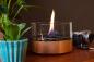 Preview: cafe 18 oak black eiche tischfeuer tenderflame Ø 18,3 x 13,6 cm