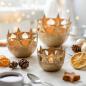 Preview: teelichthalter sterne gold weihnachtsdeko 9 x Ø 9 cm baden 1225464