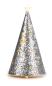Preview: aufsteller laterne tanne mit led silber baden 1226178 weihnachtsdekoration