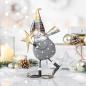 Preview: aufsteller schneemann auf ski 30 cm baden 1236350 weihnachtsmann