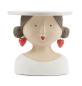 Preview: aufsteller kuchenplatte ladykopf mit erdbeere 19 cm Ø 20 cm by baden 2212923