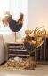 Preview: aufsteller hahn auf basis gold / kupfer aus metall ca 68 cm baden 2223964