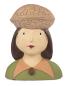 Preview: aufsteller lady hazel ca 28 cm by baden 1224668