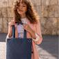 Preview: classic shopper M medium by reisenthel rhombus midnight gold DH4110