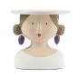 Preview: aufsteller kuchenplatte ladykopf mit pflaume 19 cm Ø 20 cm by baden 2212924