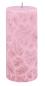 Preview: stumpenkerze pastellrosa 64x135mm kerzenfarm hahn 100% pflanzliches stearin