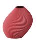 Preview: blumenvase bent 2 vase ruby red Ø 21 x 22 cm by recozy+