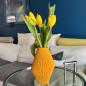 Preview: blumenvase cone 2 vase golden orange Ø 15 x 21,5 cm by recozy+