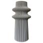 Preview: blumenvase tower 2 vase pepple taupe Ø 11,5 x 21,5 cm by recozy+