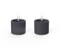 Preview: breeze 8 black keramik duopack 2er set sicheres tischfeuer kerze tenderflame