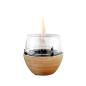 Preview: tulip 14 natural bamboo tischfeuer tischkamin tenderflame Ø 15,1 x 14,5 cm