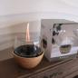 Preview: tulip 14 natural bamboo tischfeuer tischkamin tenderflame Ø 15,1 x 14,5 cm