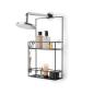 Preview: cubiko shower caddy black shower organiser by umbra black 023461-040