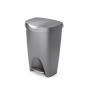 Preview: brim 50L tretmülleimer grey nickel by umbra 43 x 65 x 33 cm 1021550-1188