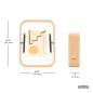 Preview: bellwood desk frame natural beidseitiger tisch bilderrahmen 4x6 umbra 1022813-390