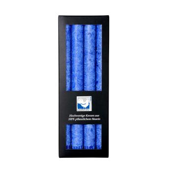 stabkerze dunkelblau 22x250mm kerzenfarm hahn 4er Set 100% pflanzliches stearin