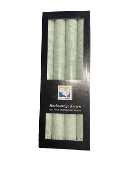 stabkerze mint 22x250mm kerzenfarm hahn 4er Set 100% pflanzliches stearin
