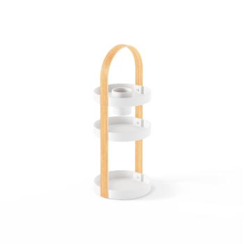 bellwood cosmetic organizer 3 etagen by umbra white natural 1015098-668