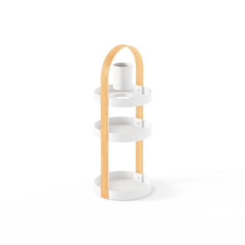 bellwood cosmetic organizer 3 etagen by umbra white natural 1015098-668