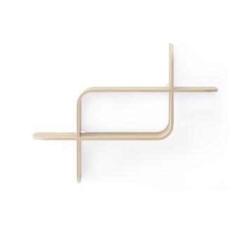 shelf montage wandregal schweberegal aus bugholz umbra natural 1017571-390