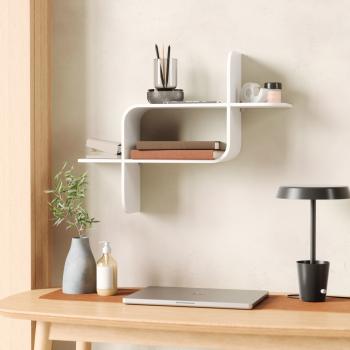 shelf montage wandregal schweberegal aus bugholz umbra white 1017571-660