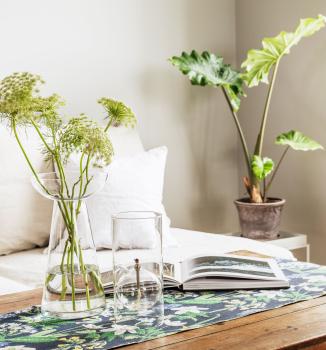 ekelund tischläufer tischdecke spring frühling 35x140cm 100% bio-baumwolle