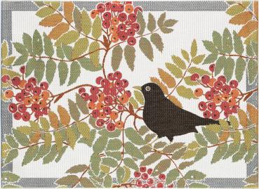 ekelund tischset platzset koltrast 35 x 48 cm 100%bio-baumwolle