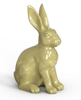 objektkerze hase flechte 297 hochglanz engels kerzen 10,6 x 14,5 x H 20 cm