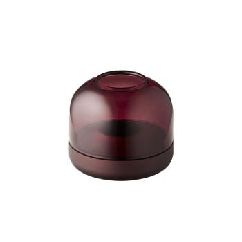 kooduu glow 08 purple hochwertiges aluminium designer Windlicht mit rauchglas
